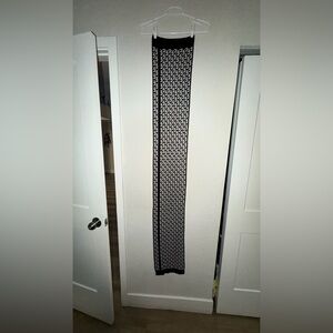 Michael Kors Black and White Patterned Scarf